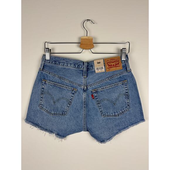 NWT Levi's 501 High Rise Cutoff Denim Shorts 28 - Picture 5 of 9